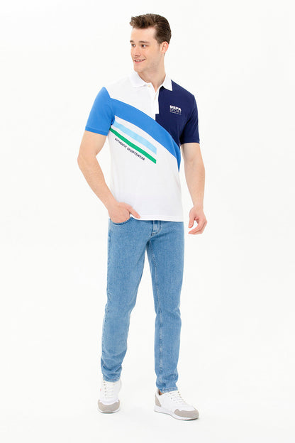 Multi-Color Short Sleeve Polo Shirt