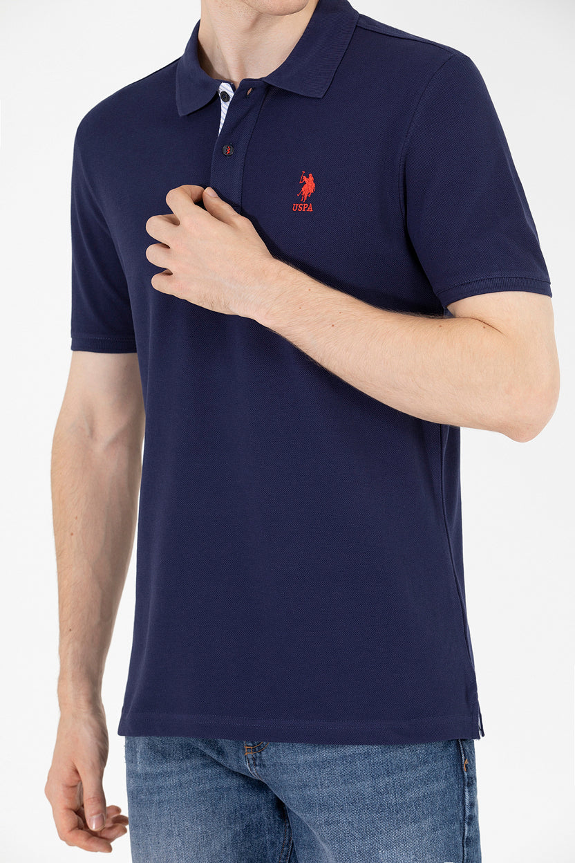 Navy Blue Short Sleeve Polo Shirt