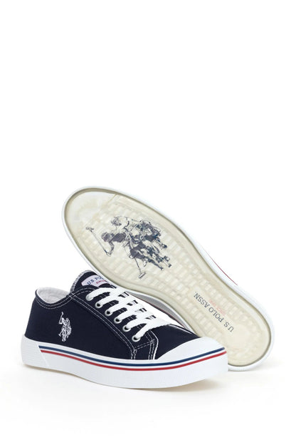 Navy Low Top Trainers