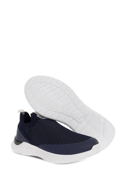 Navy Low Top Trainers