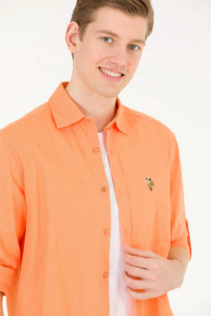 Orange Long Sleeve Shirt