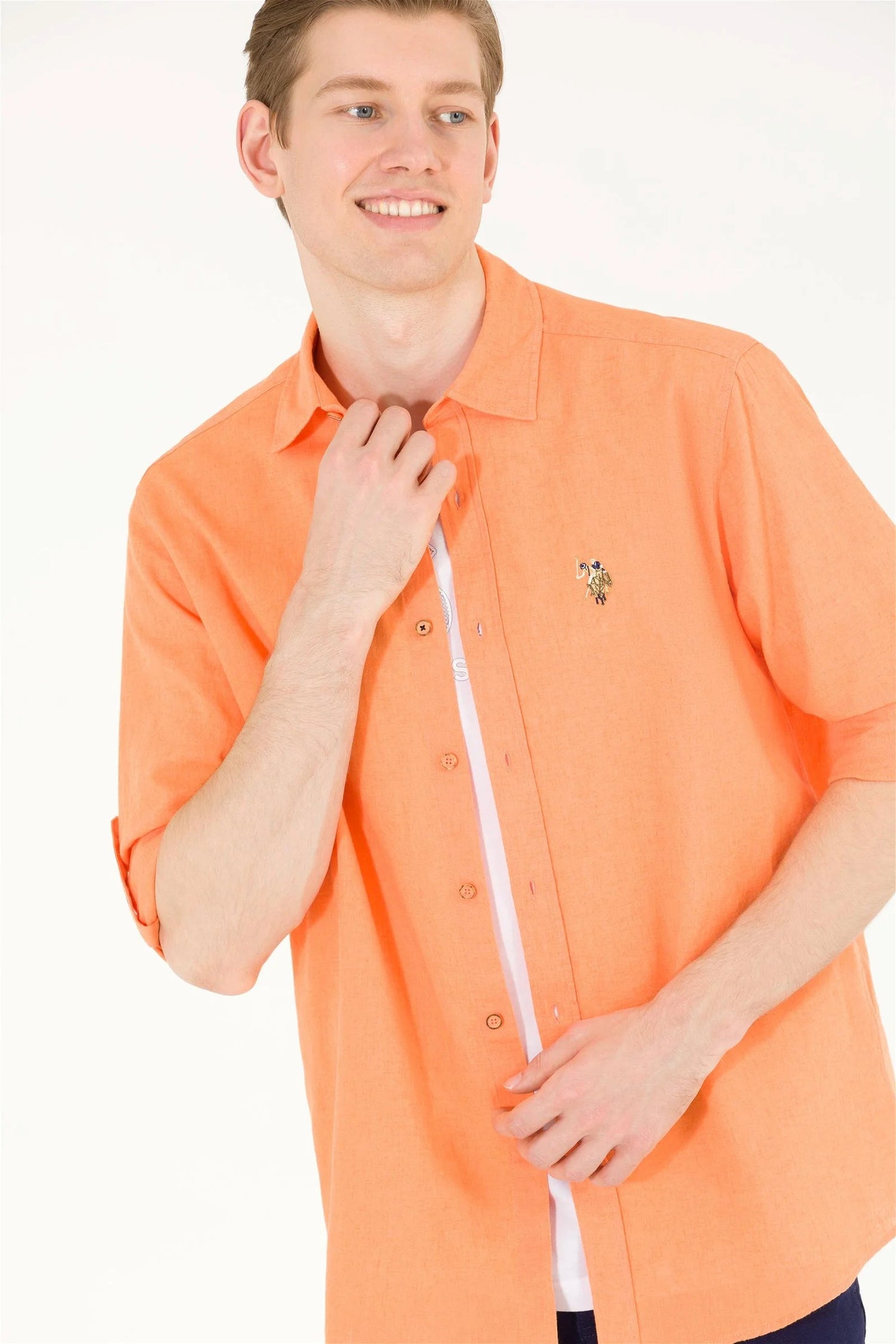 Orange Long Sleeve Shirt