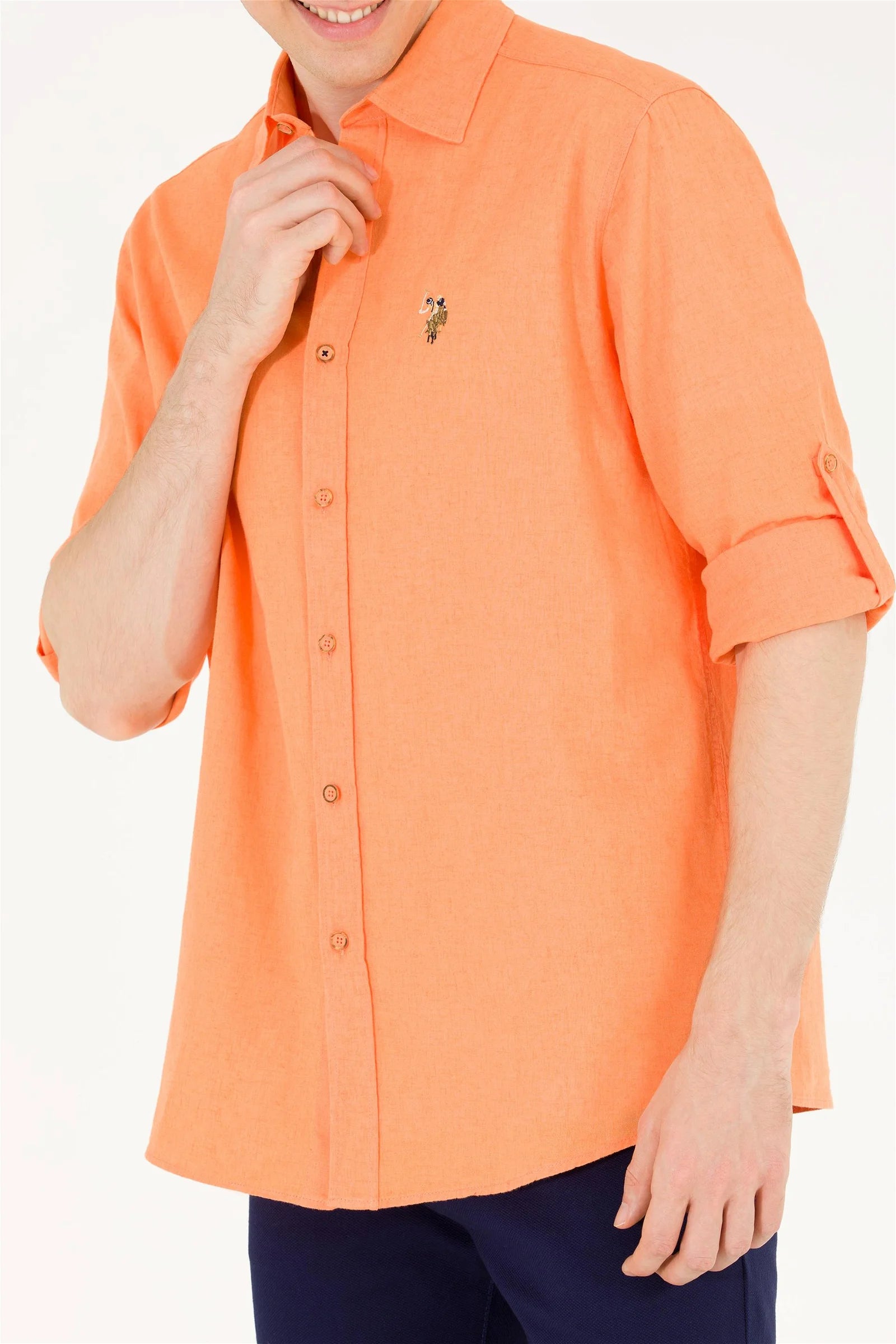 Orange Long Sleeve Shirt