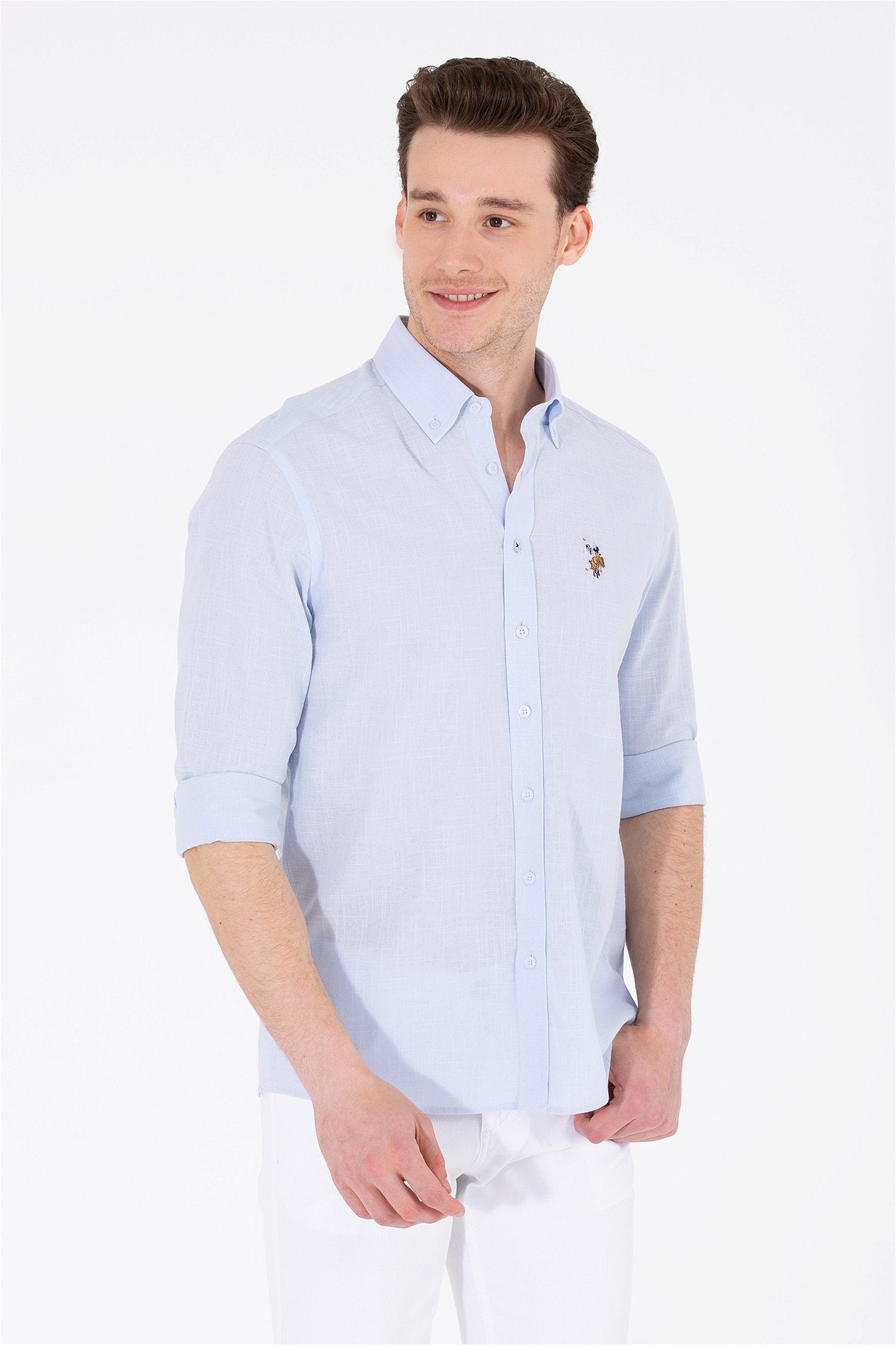 Pale Blue Long Sleeve Shirt