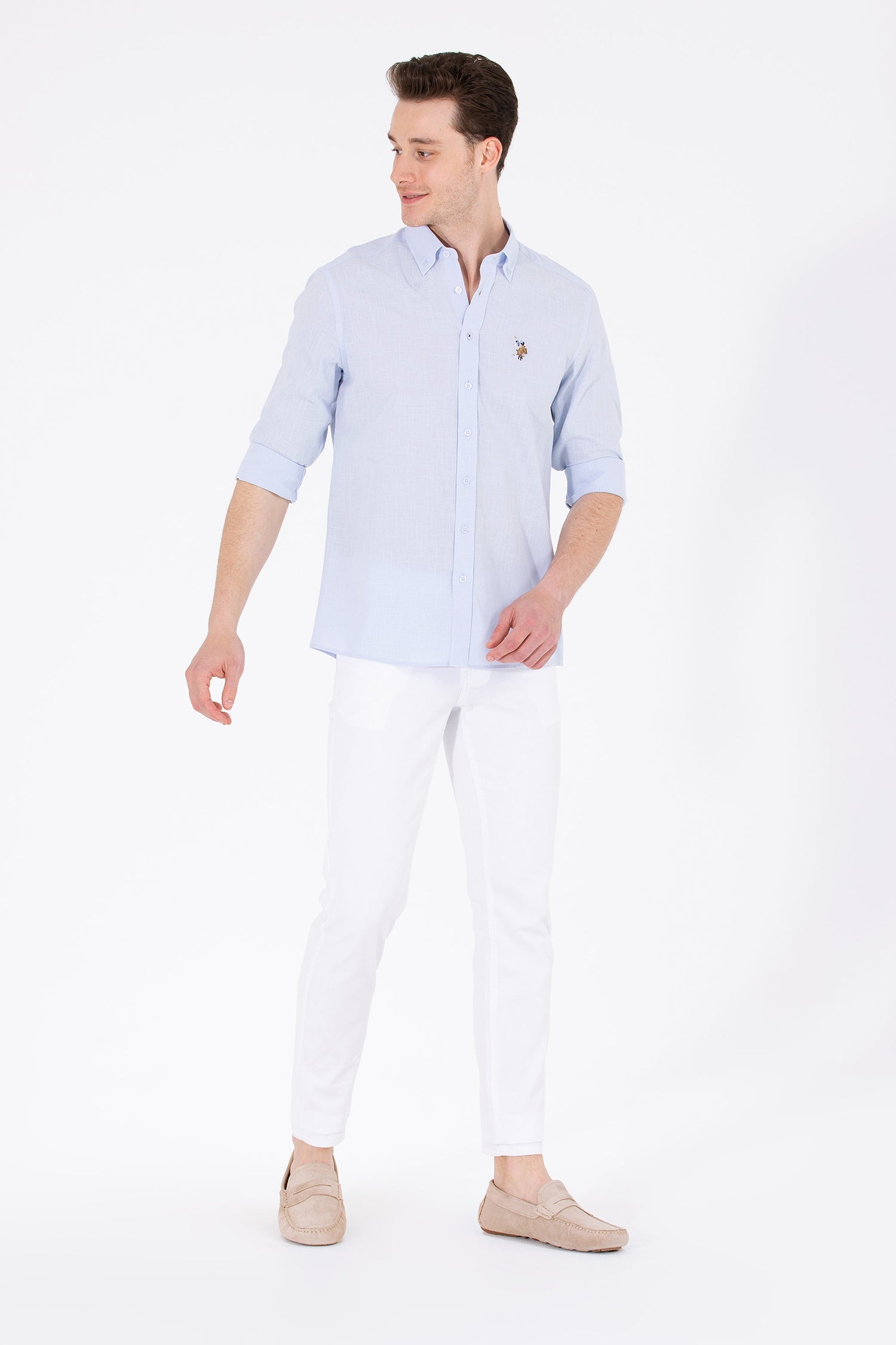 Pale Blue Long Sleeve Shirt