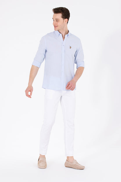 Pale Blue Long Sleeve Shirt