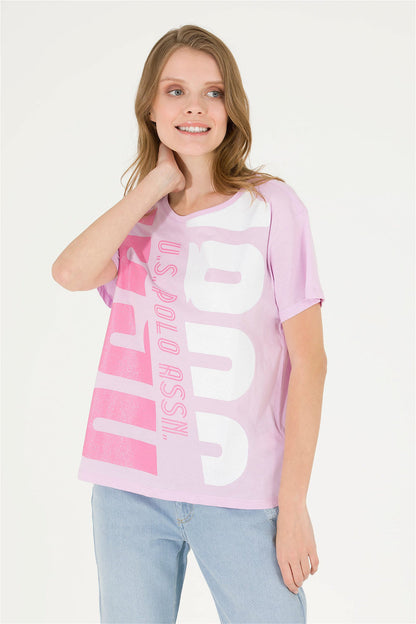 Pink Short Sleeve Graphic T-Shirt