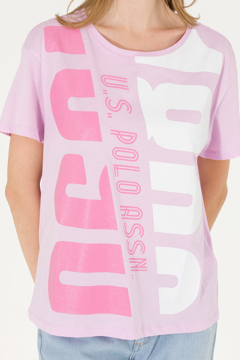 Pink Short Sleeve Graphic T-Shirt