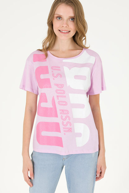 Pink Short Sleeve Graphic T-Shirt