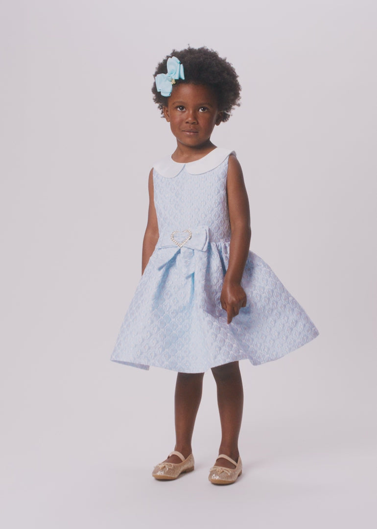 Sanita Jacquard Dress Blue
