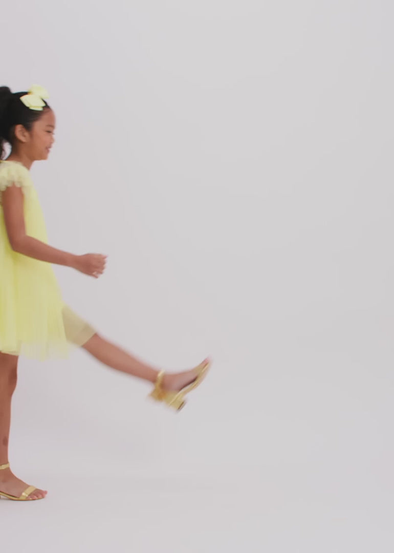 Cho Spotted Tulle Butterfly Dress Sherbert