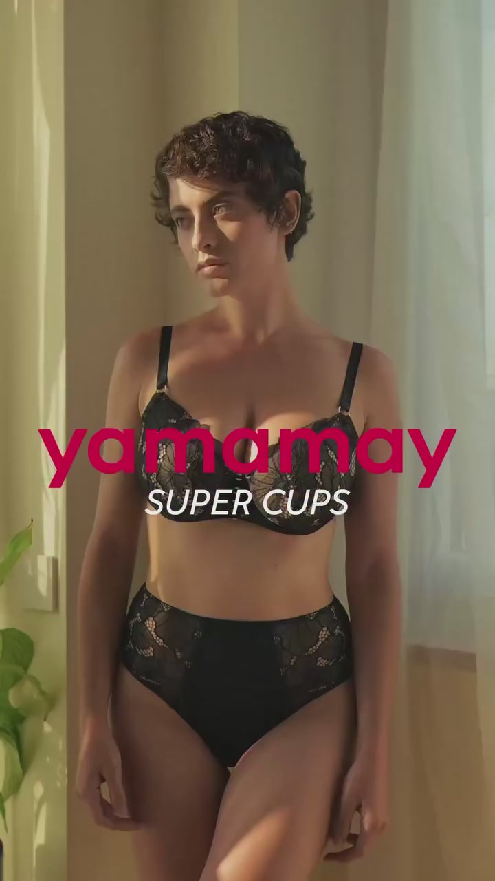 Unlined Balconette Bra with Underwire in Different Cup Sizes – Catchy