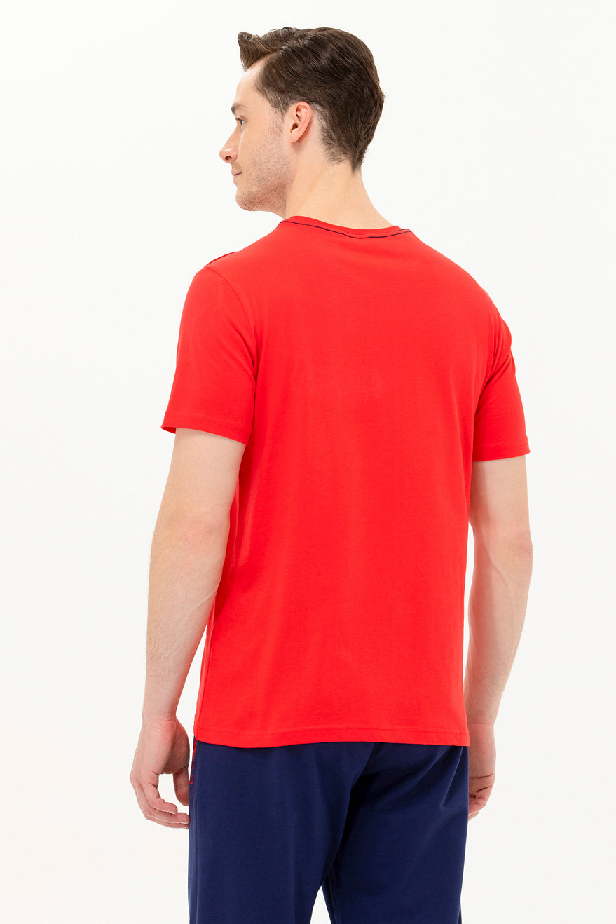 Red Short Sleeve Graphic T-Shirt