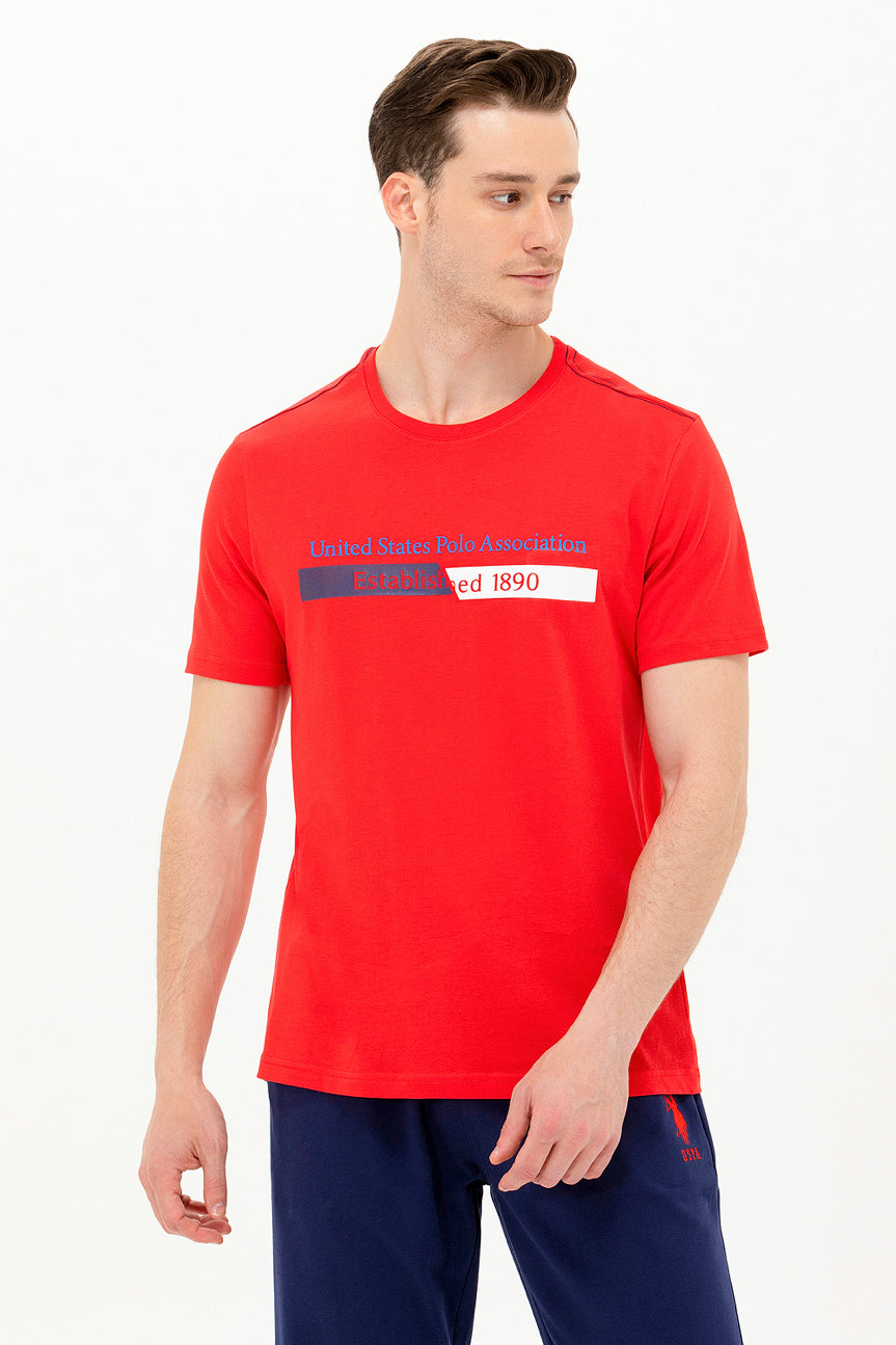 Red Short Sleeve Graphic T-Shirt