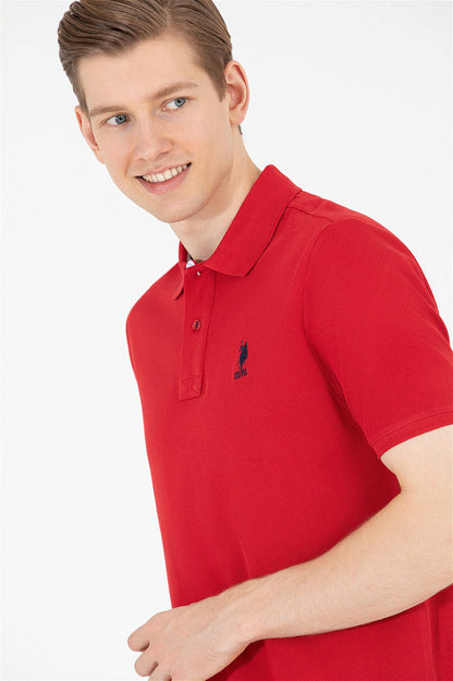 Red Short Sleeve Polo Shirt