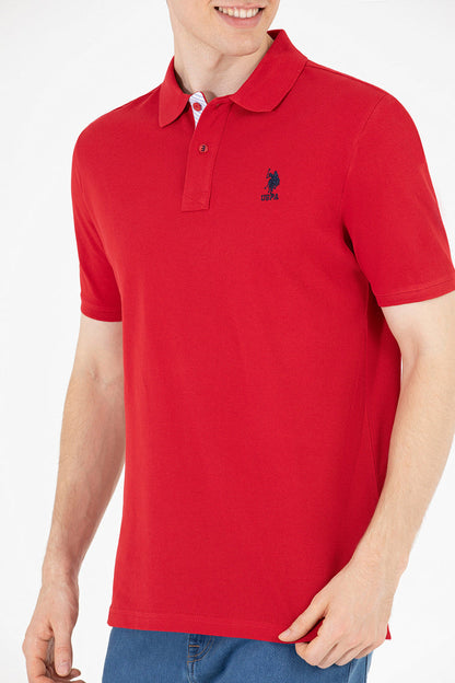 Red Short Sleeve Polo Shirt