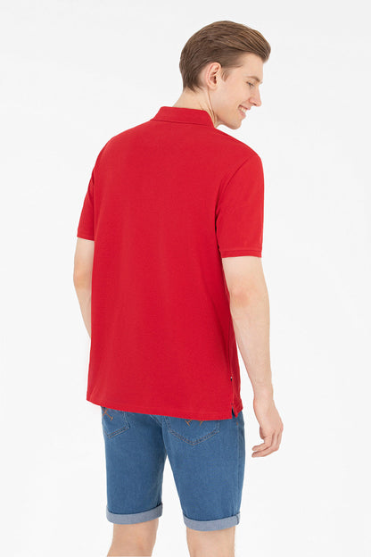 Red Short Sleeve Polo Shirt