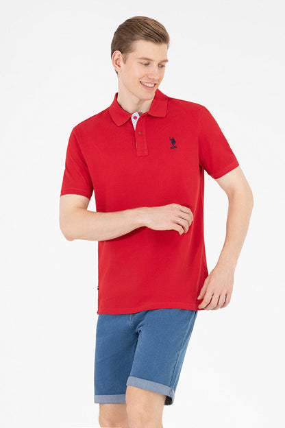 Red Short Sleeve Polo Shirt