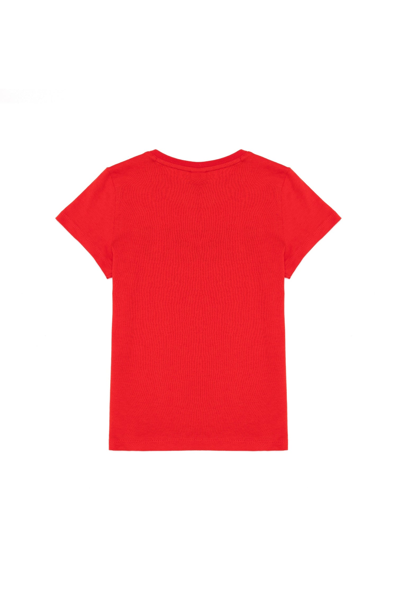 Red Short Sleeves T-Shirt With Graphics