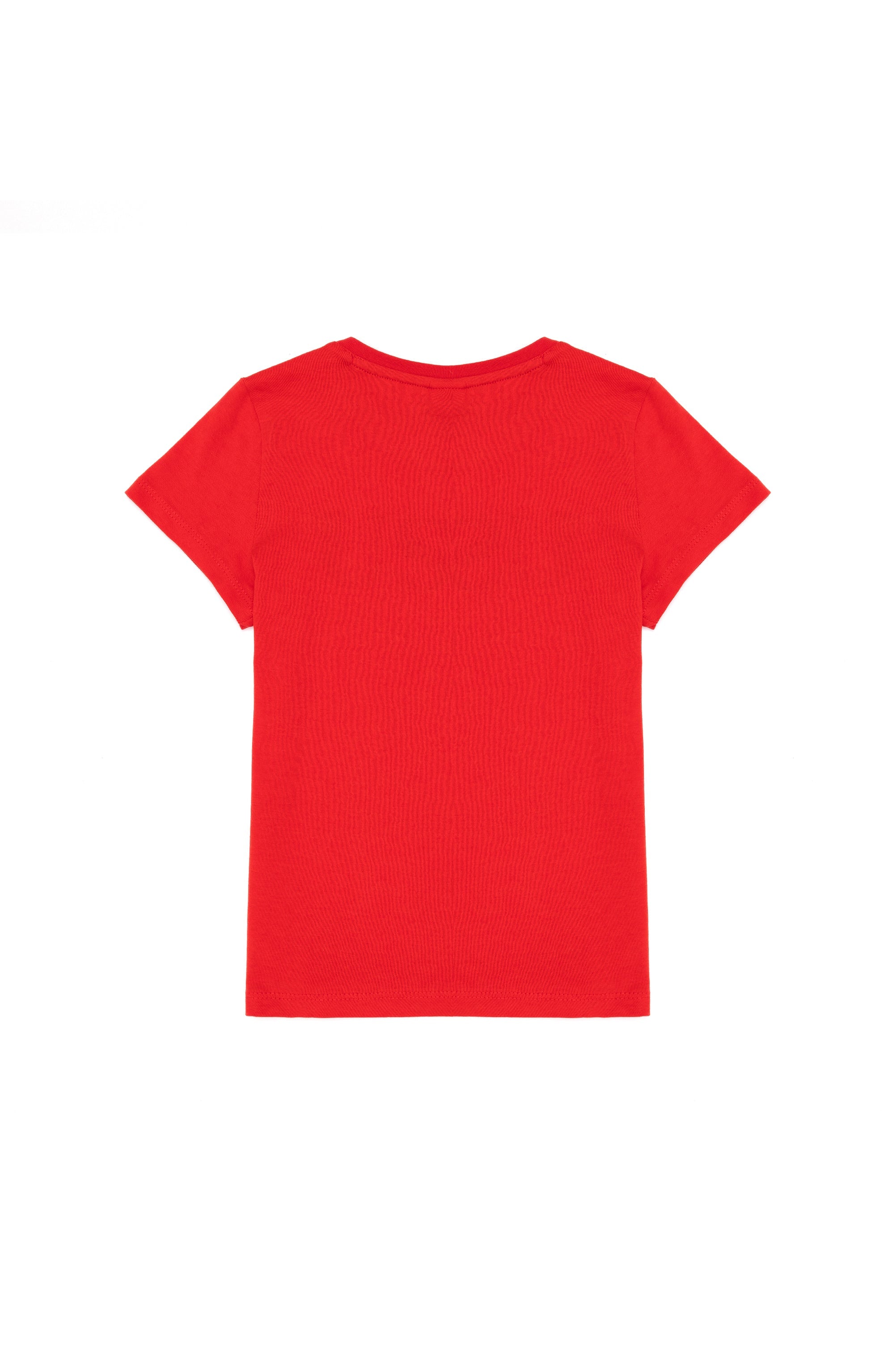 Red Short Sleeves T-Shirt With Graphics