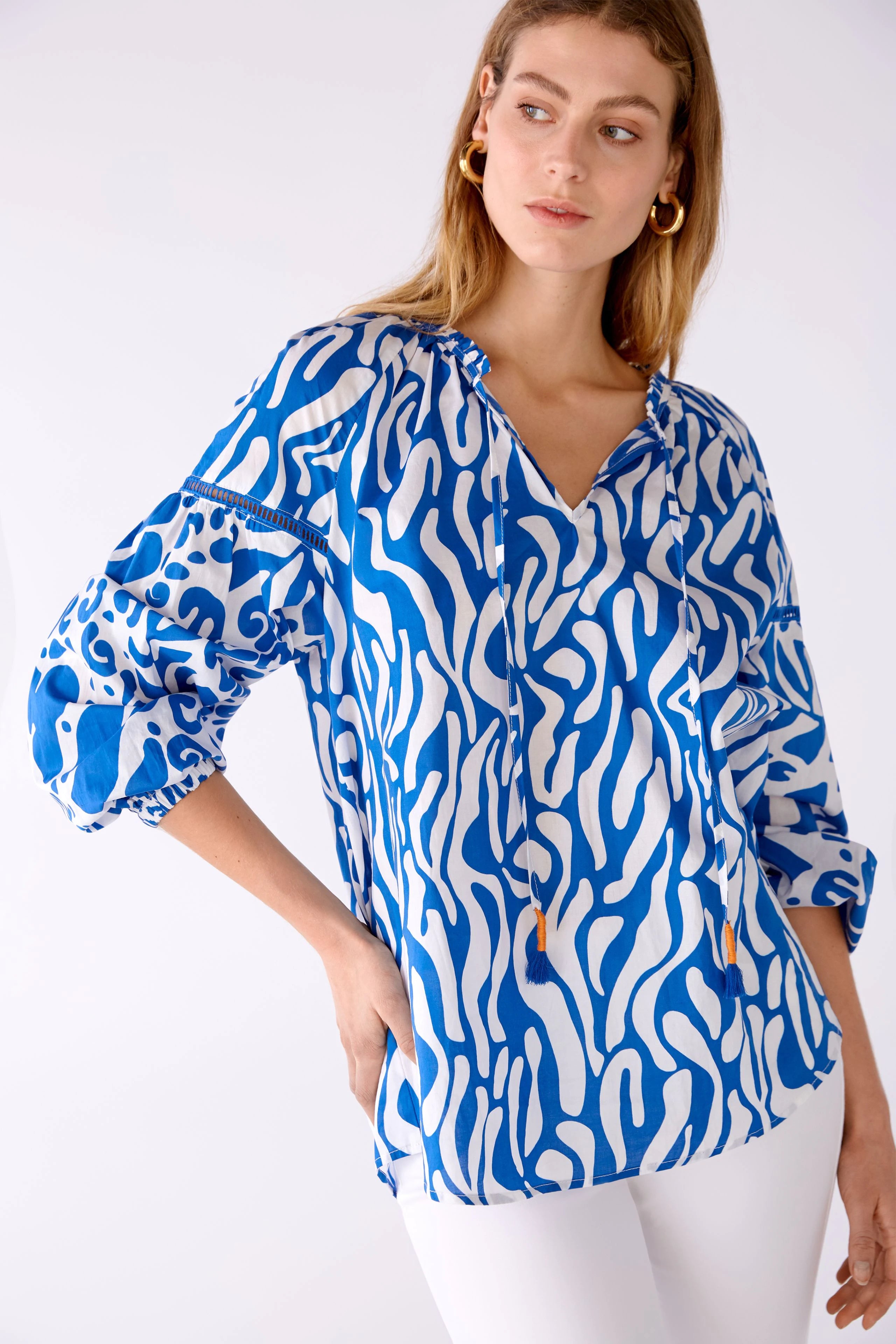 Tunic Blouse 100% Cotton Voile