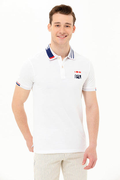 White Short Sleeve Polo Shirt