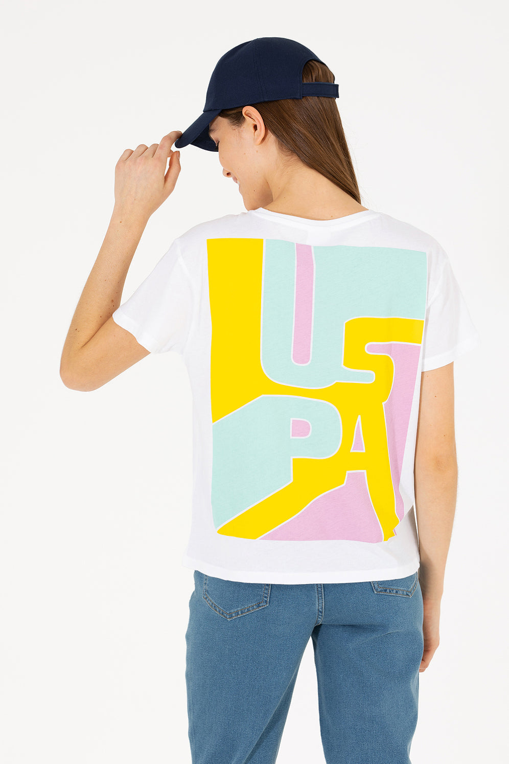 White Short Sleeve T-Shirt With Graphics