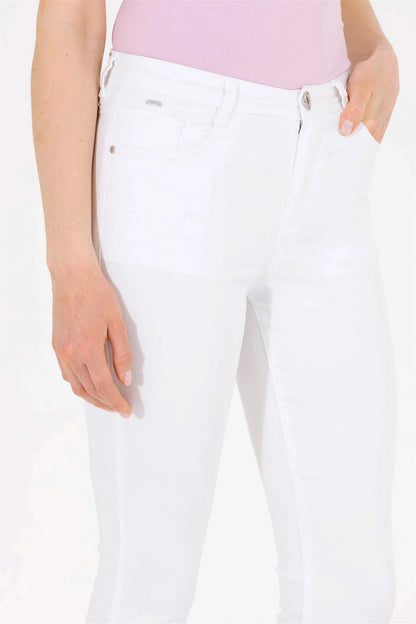 White Skinny Fit Chino Trousers