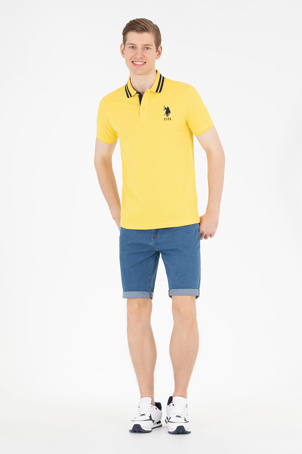 Yellow Short Sleeve Polo Shirt