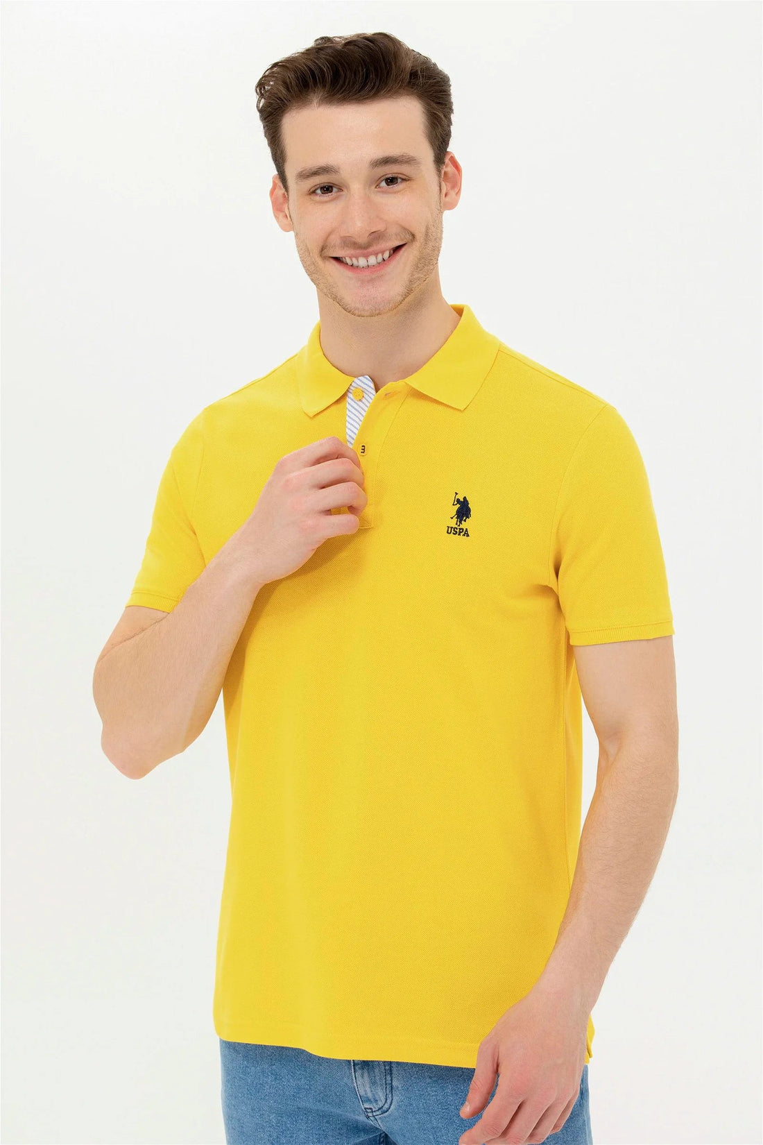 Yellow Short Sleeve Polo Shirt