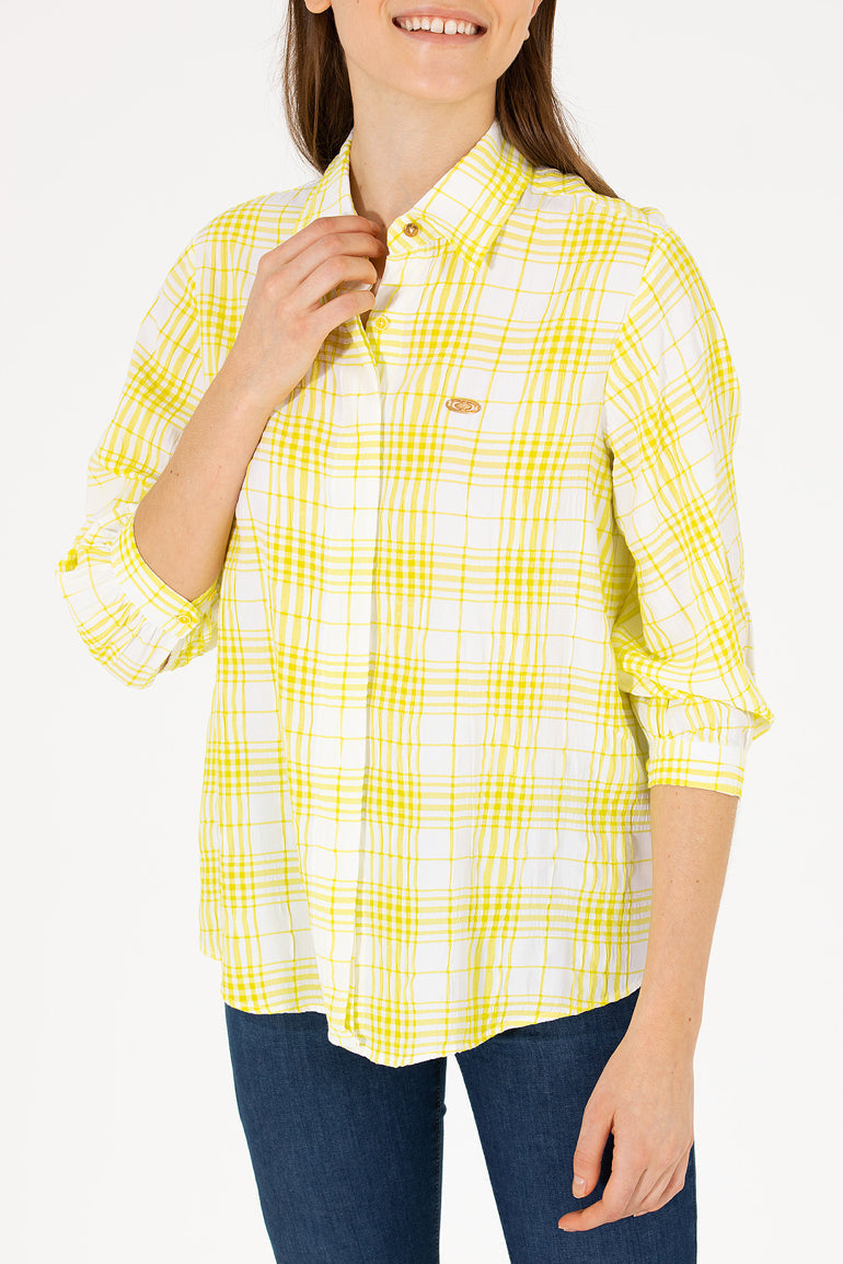 Yellow Striped Long Sleeve Shirt