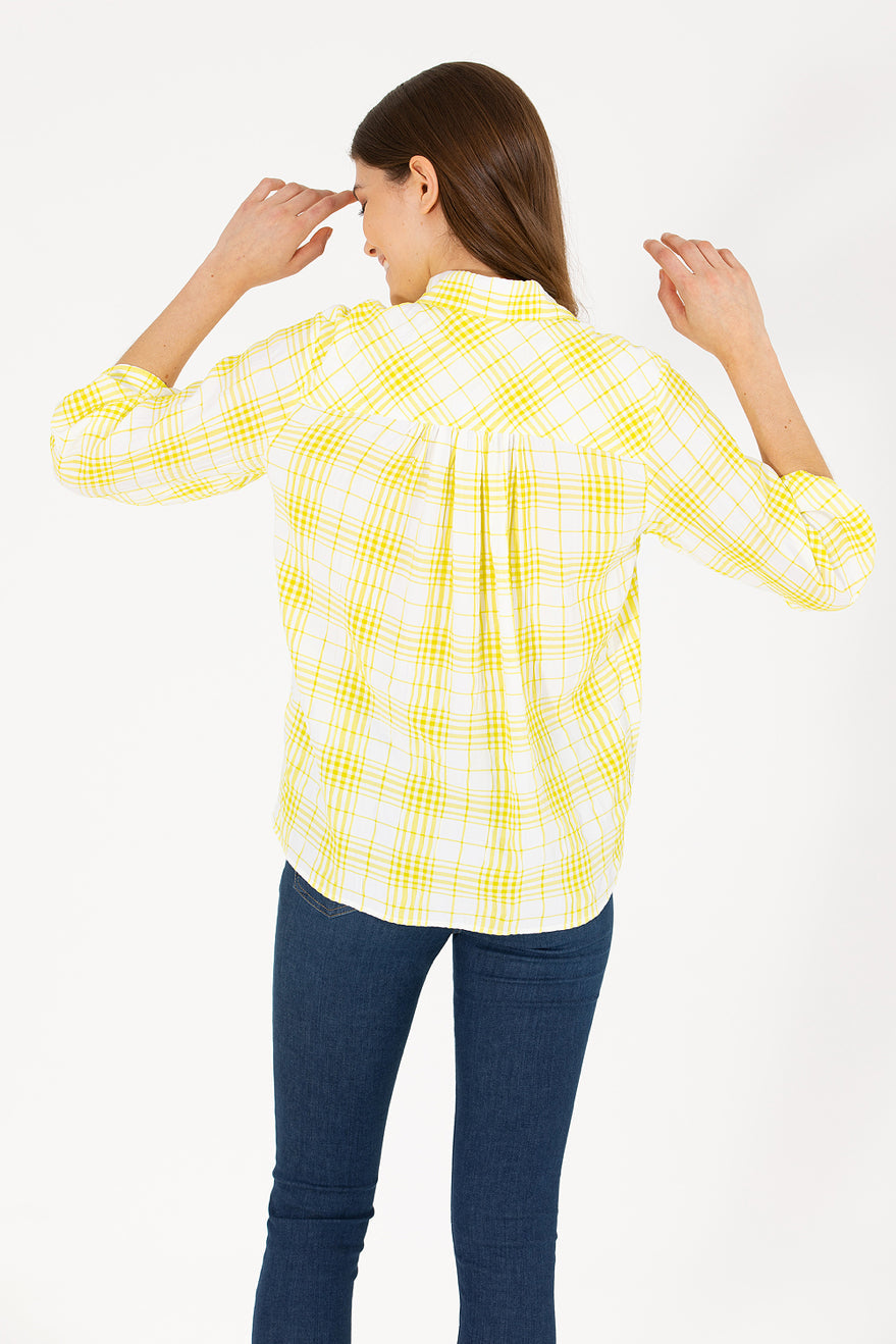 Yellow Striped Long Sleeve Shirt