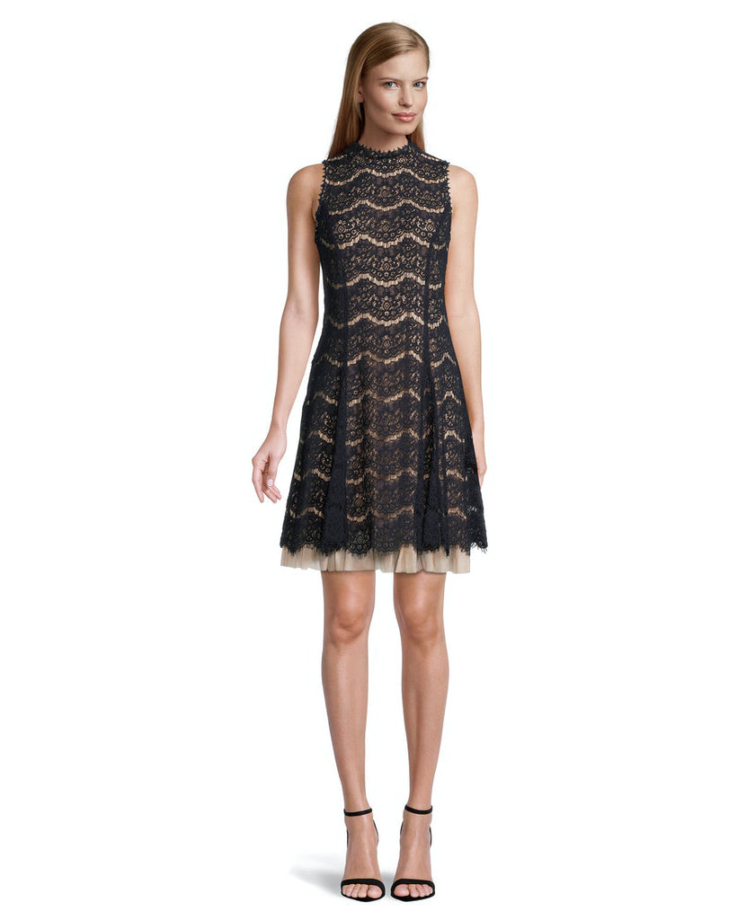 Black Dress Short Without Sleeve Vera Mont
