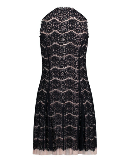 Black Dress Short Without Sleeve Vera Mont