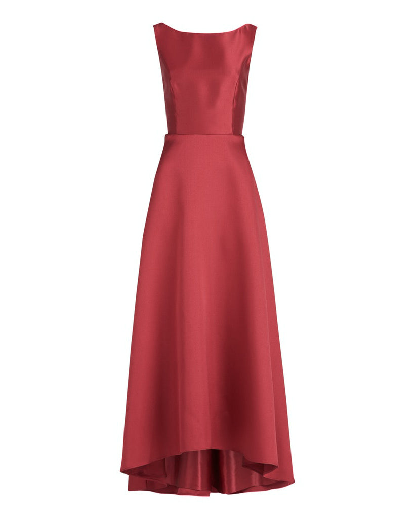 Red Dress Long Without Sleeve Vera Mont