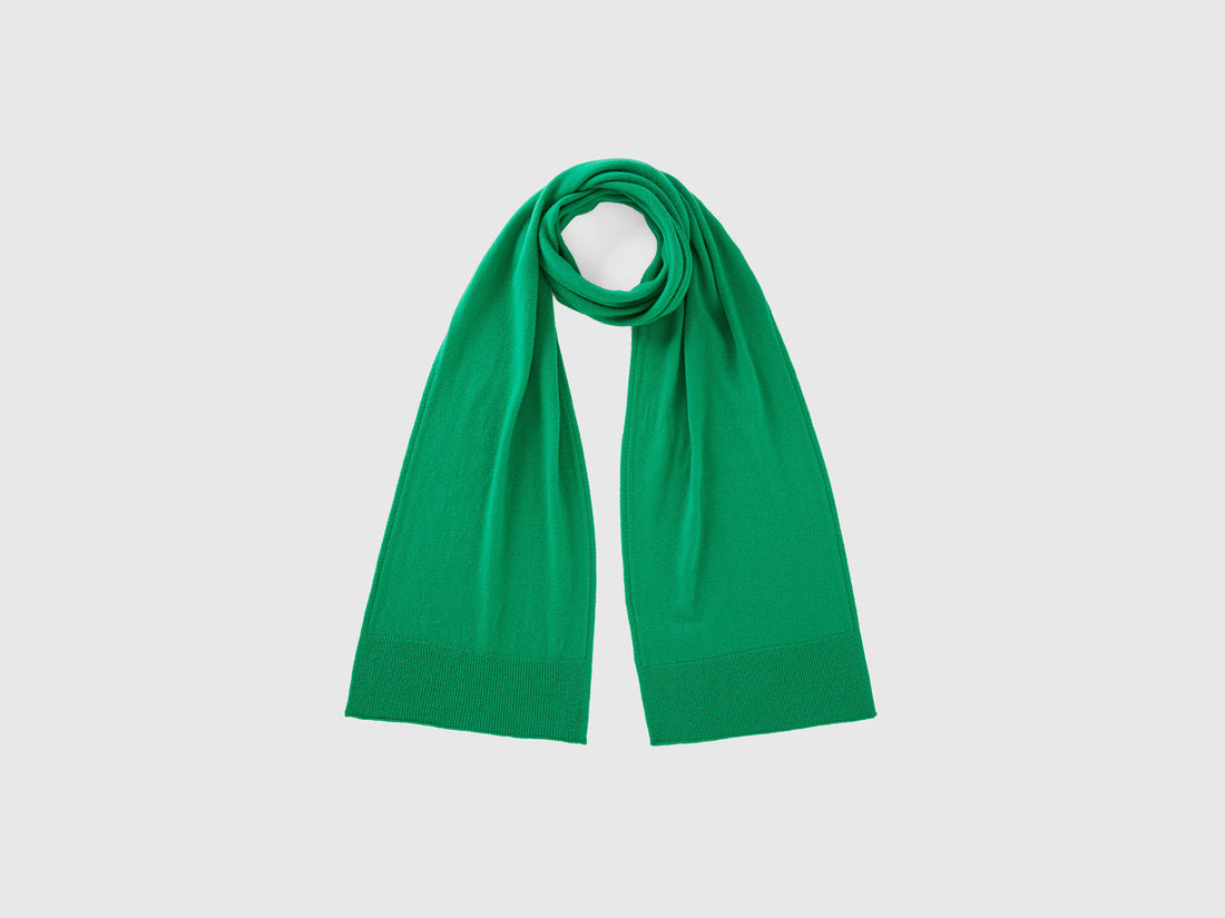Green Scarf In Pure Merino Wool_1002DU013_0M3_01