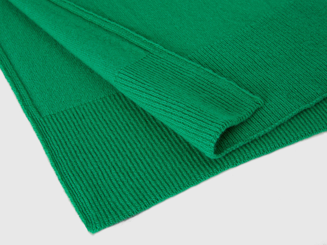 Green Scarf In Pure Merino Wool_1002DU013_0M3_02