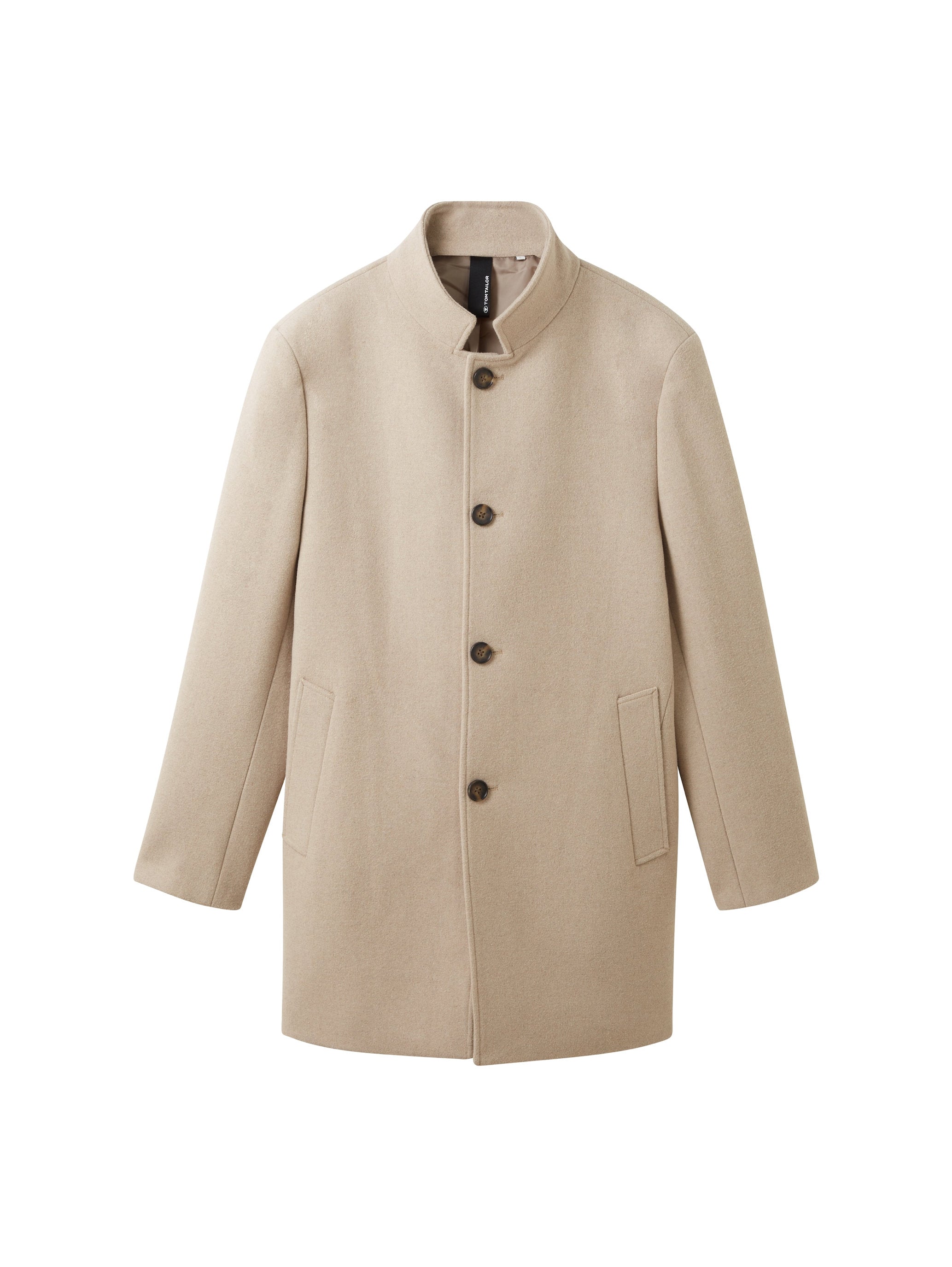 High Collar Button Coat_1037337_12628_01