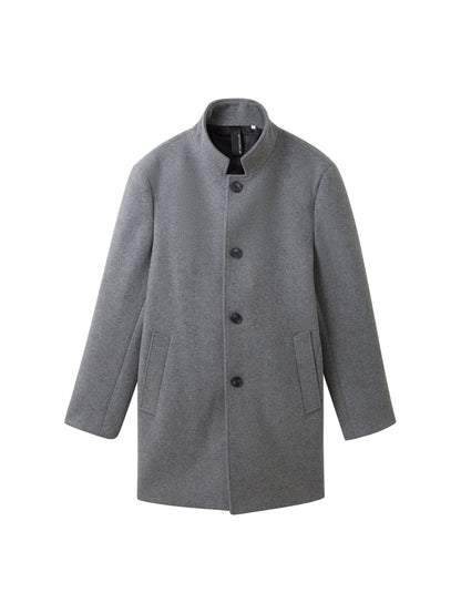 High Collar Button Coat_1037337_32529_01