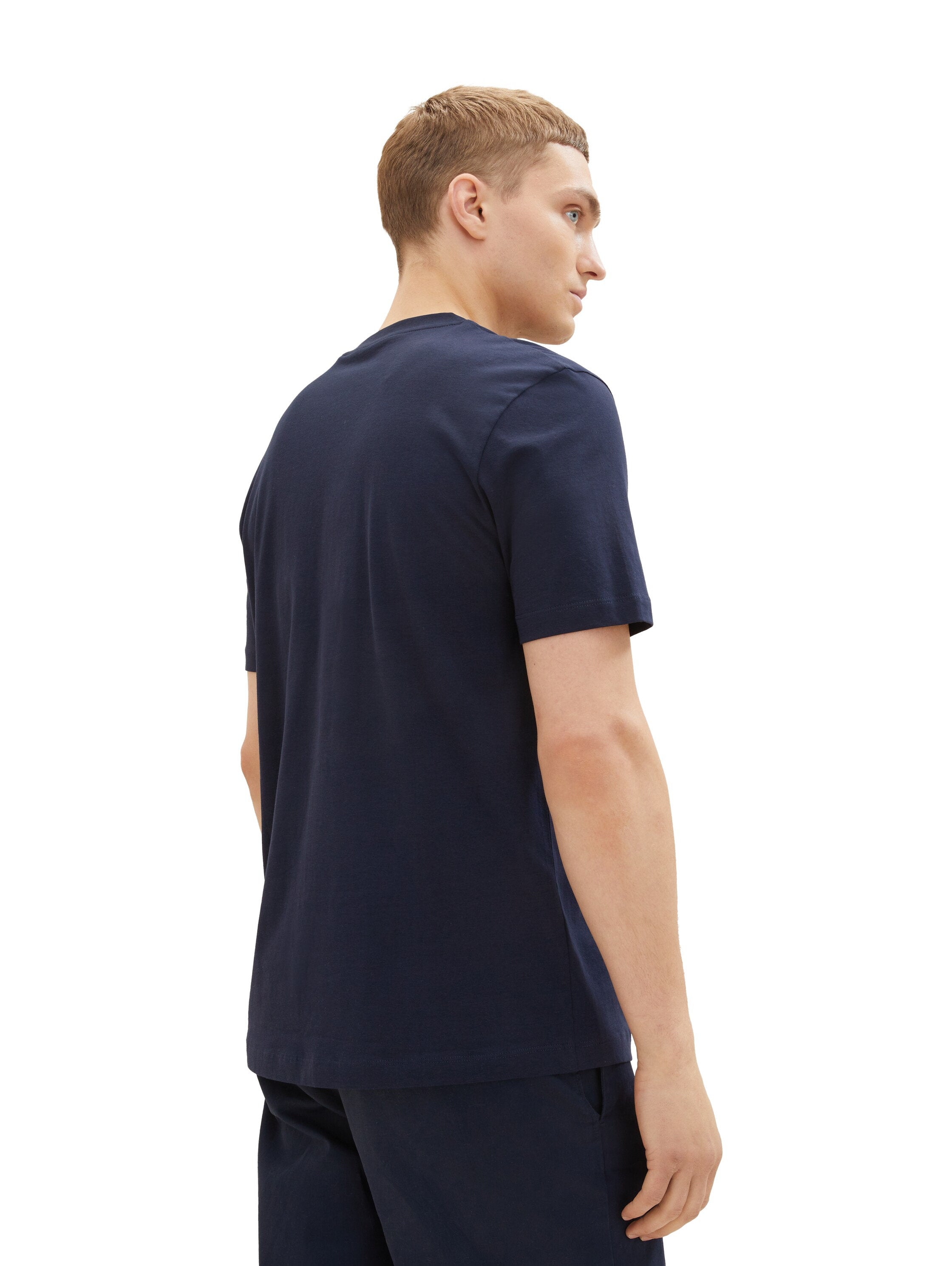Rounded Hem T Shirt_1037655_10668_04
