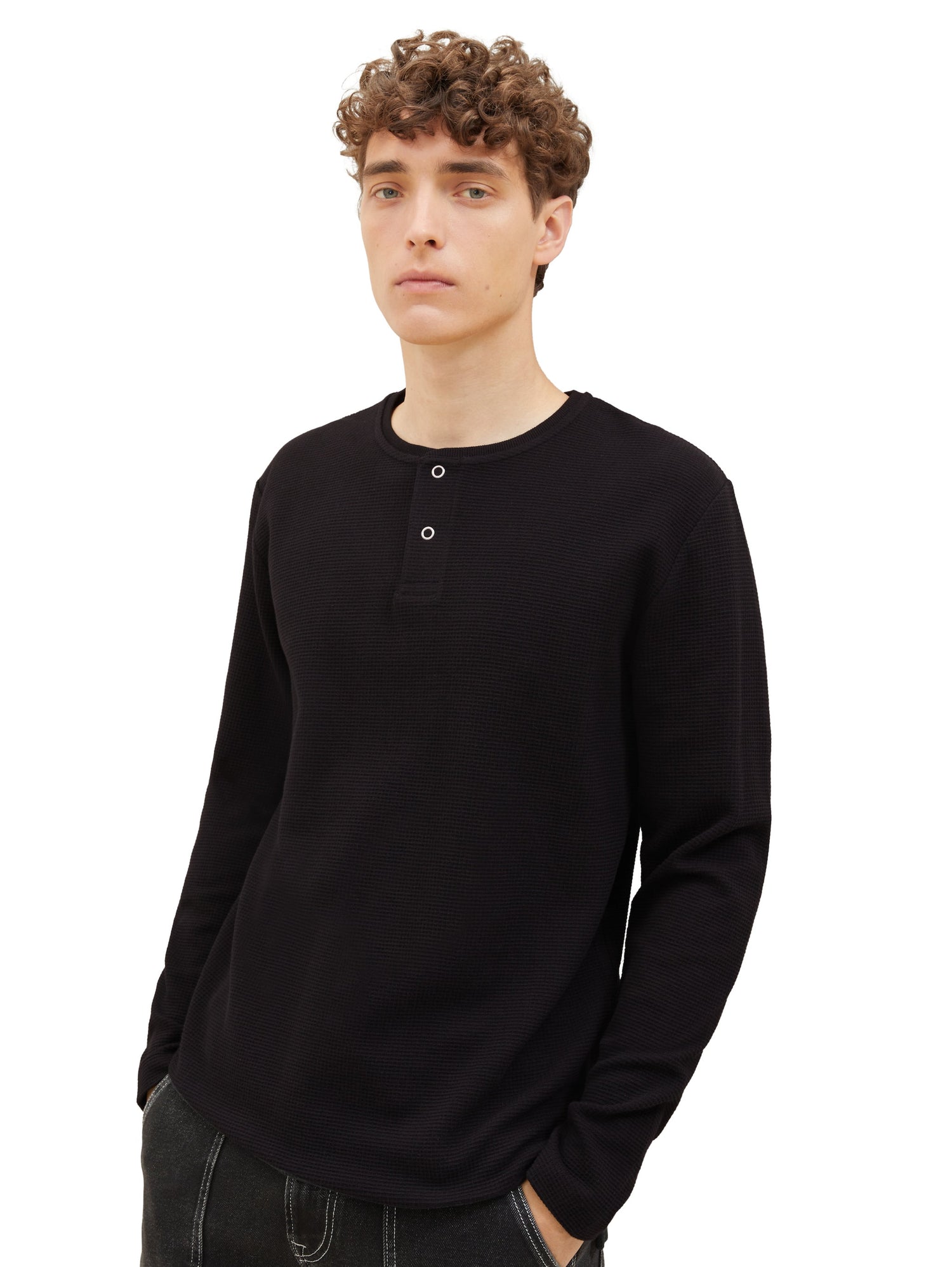 Structured Henley Shirt_1037678_29999_02