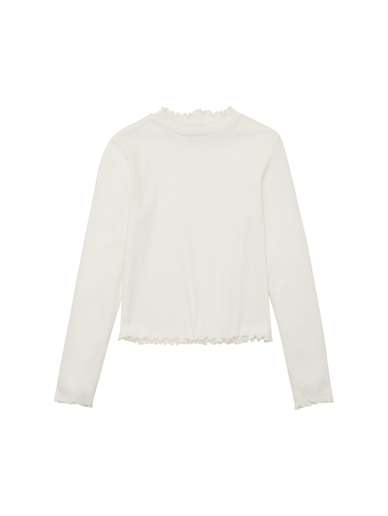 Cropped Rib Longsleeve T-Shirt_1037710_12906_01