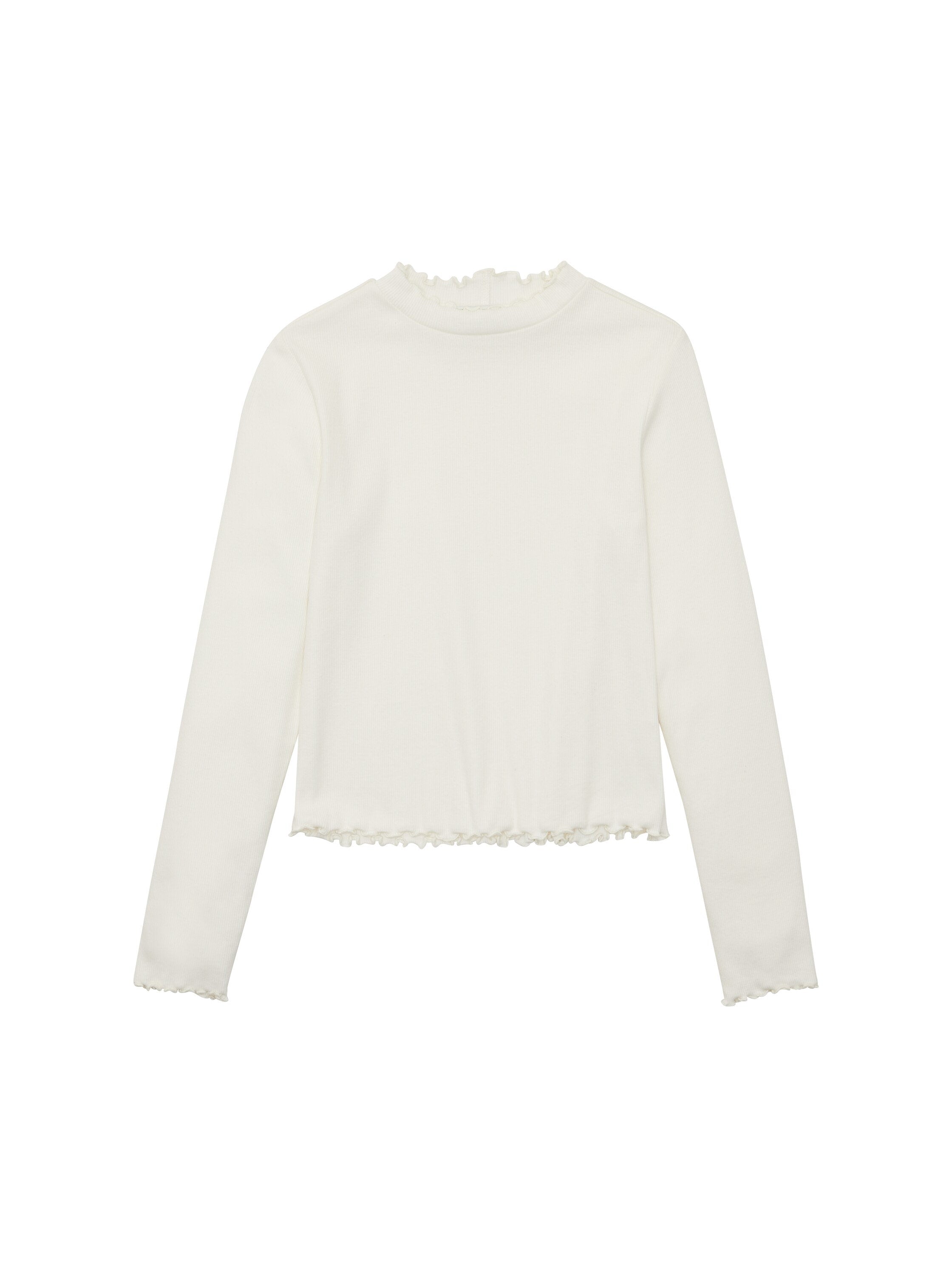 Cropped Rib Longsleeve T-Shirt_1037710_12906_01