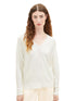 Knit Rib V Neck Pullover_1037752_10315_02