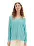 Knit Rib V Neck Pullover_1037752_10426_02