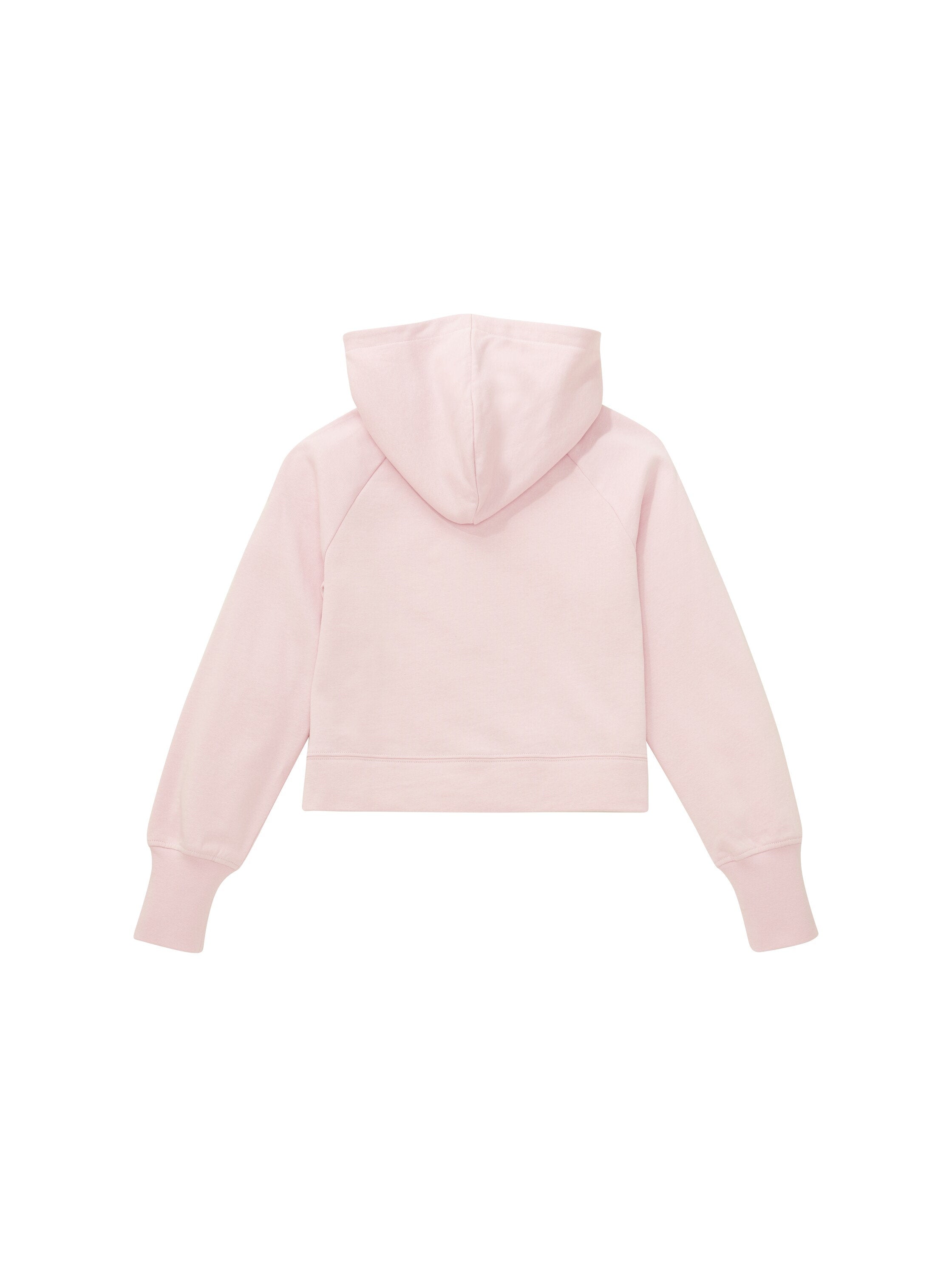 Cropped Hood Sweat Jacket With Zipper_1037758_32267_02