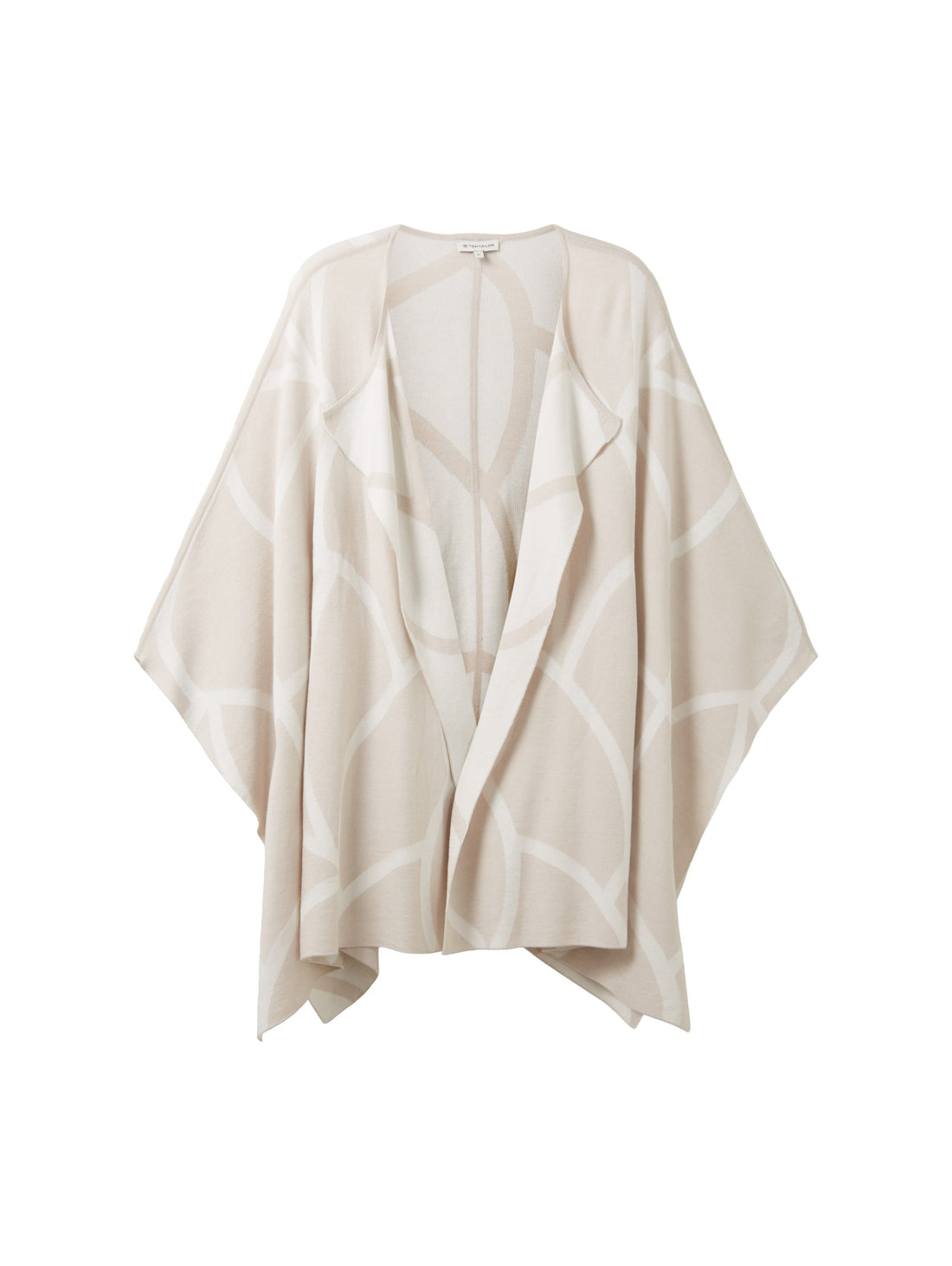 Poncho With Geometric Print_1037766_32419_01