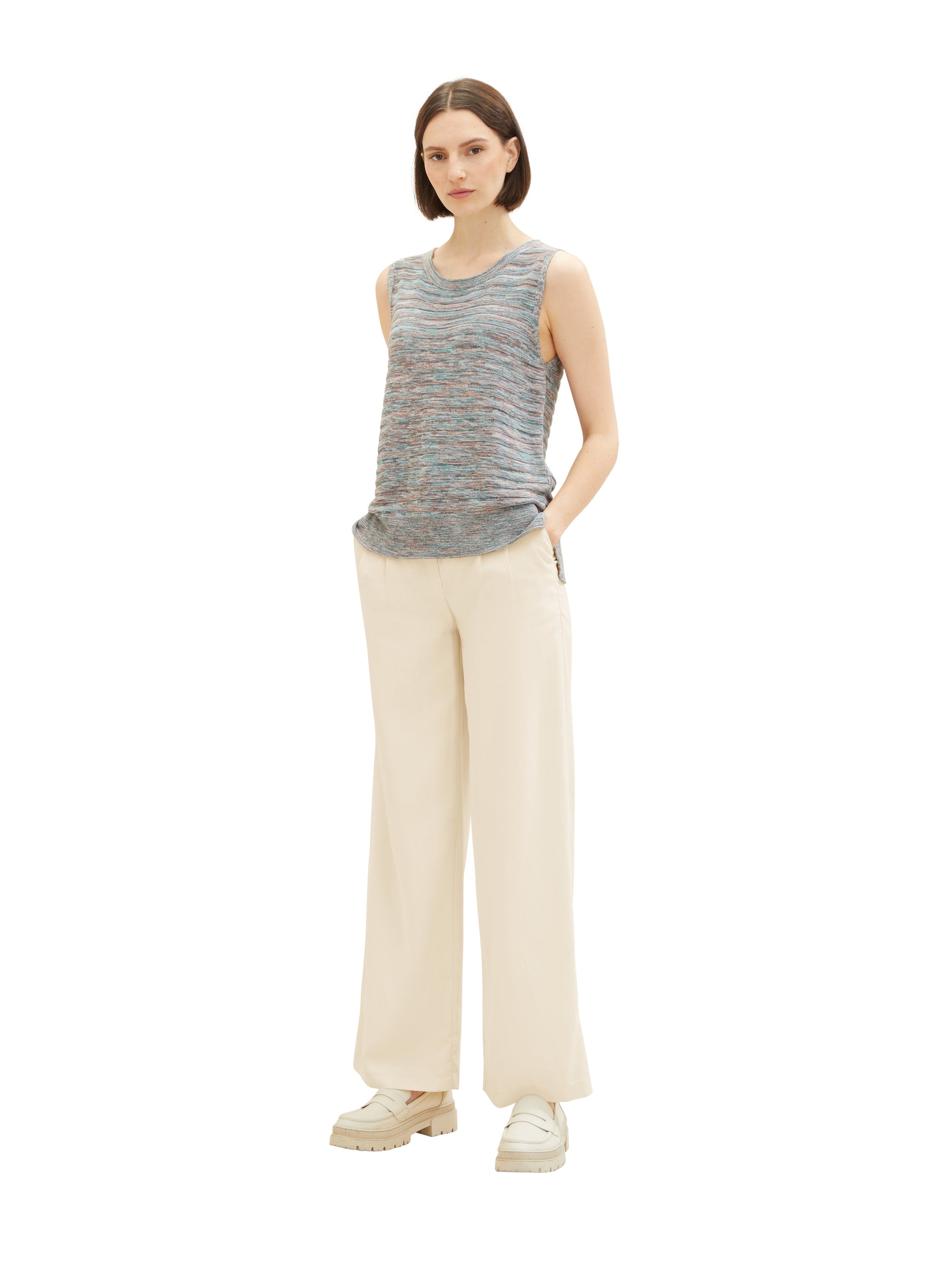 Tank Top With Round Neck_1037775_33800_03