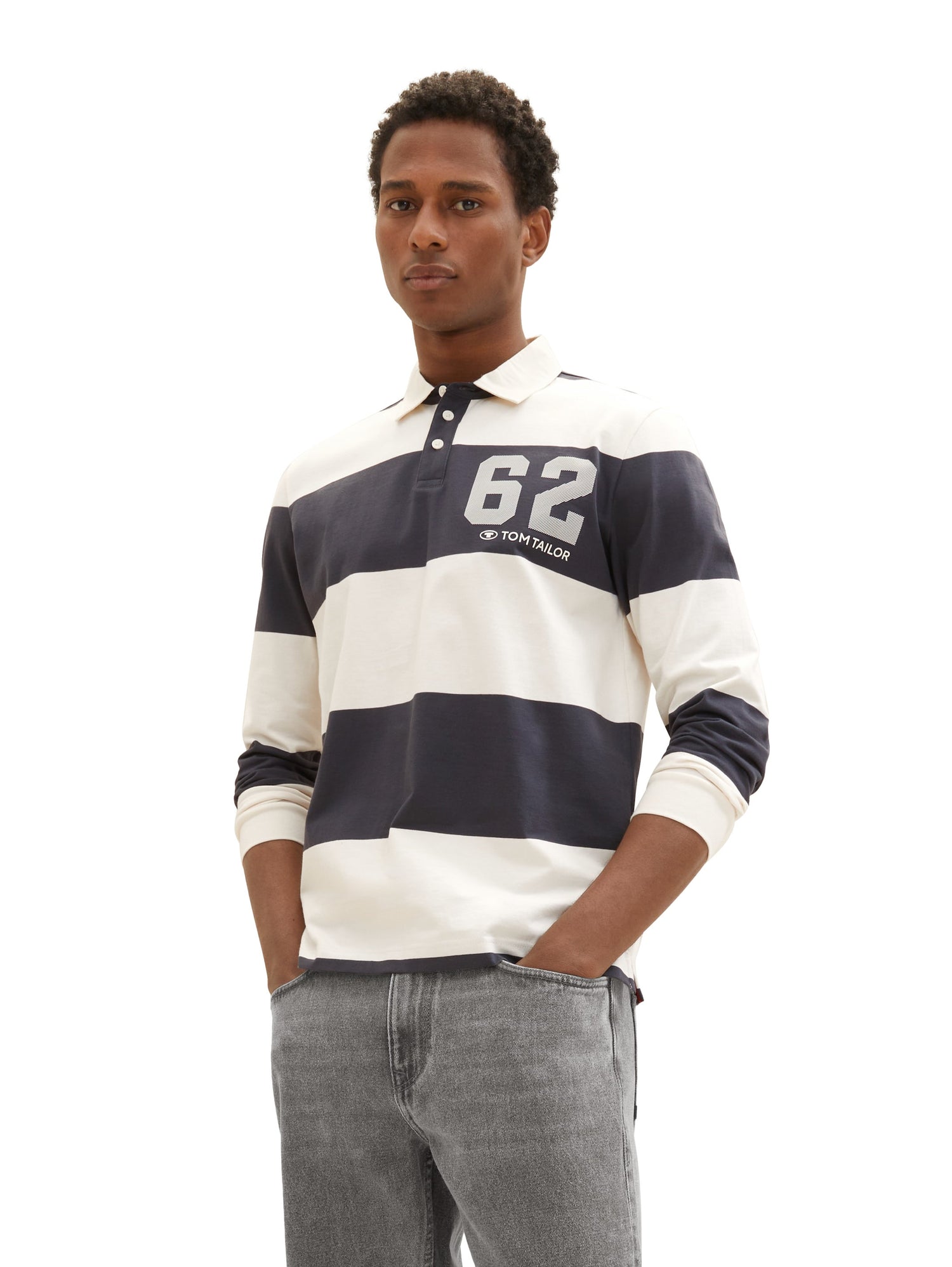 Long Sleeve Polo Shirt With Stripe Design_1037795_32572_02