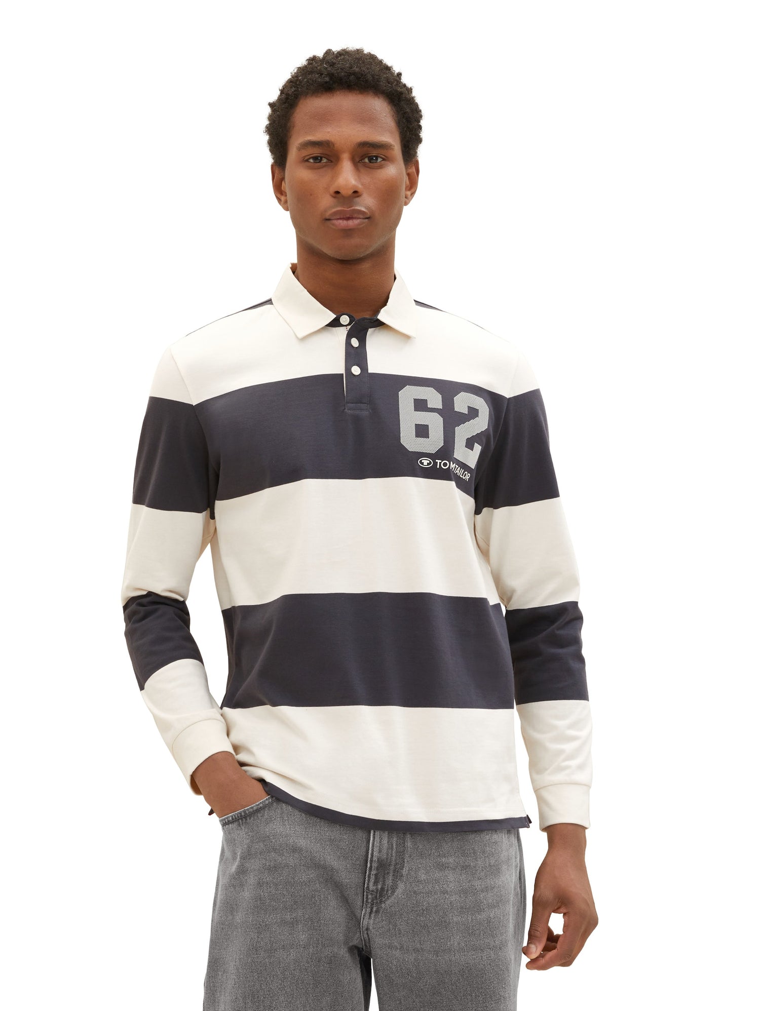 Long Sleeve Polo Shirt With Stripe Design_1037795_32572_06